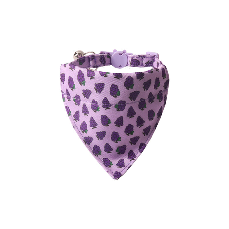 Pet Collar Colorful Fruit Series With Bell