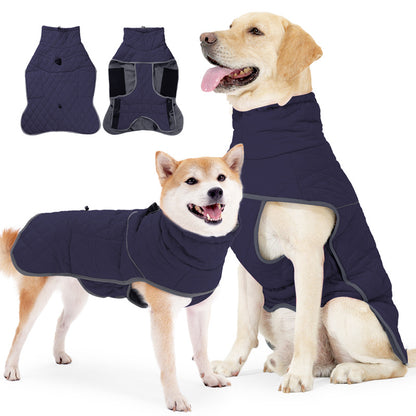 Pet Clothes Lightweight Medium Large Dog Cotton-padded Clothes Cold-proof