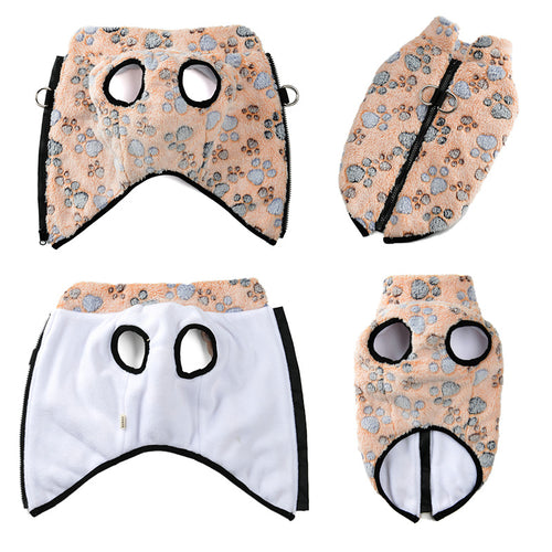 Relaxing Thunder Vest Flannel Dog Jacket - Essential Loved