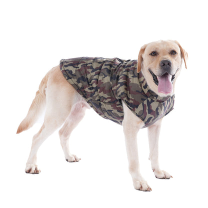 Pet Clothing Winter Thickened Dog Camouflage Clothes