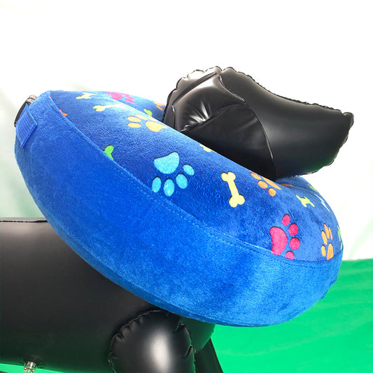 Removable Collar Inflatable Cleaning Pet Flocking Guard Circle | inflatable pet collar - Essential Loved