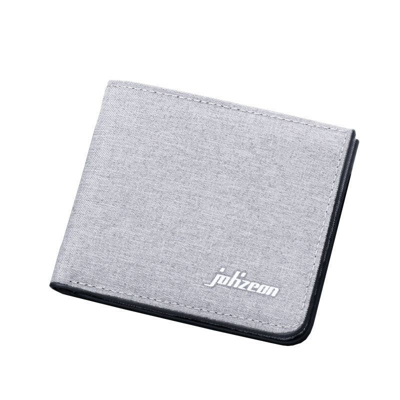 Horizontal Denim Leather Clip | Canvas Men Wallet - Essential Loved