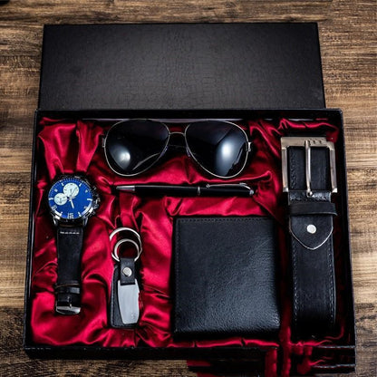 Luxury Gift Box Sunglasses Belt Watch Wallet 6 Sets | Gift Boxes For Men  - Essential Loved