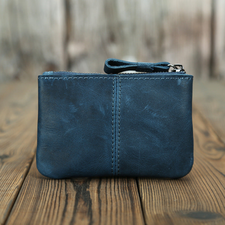 Retro Crazy Horse Leather Mens Leather Coin Purse - Essential Loved