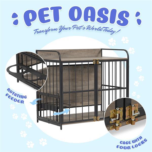 39 Inch Indoor Metal Dog Cage