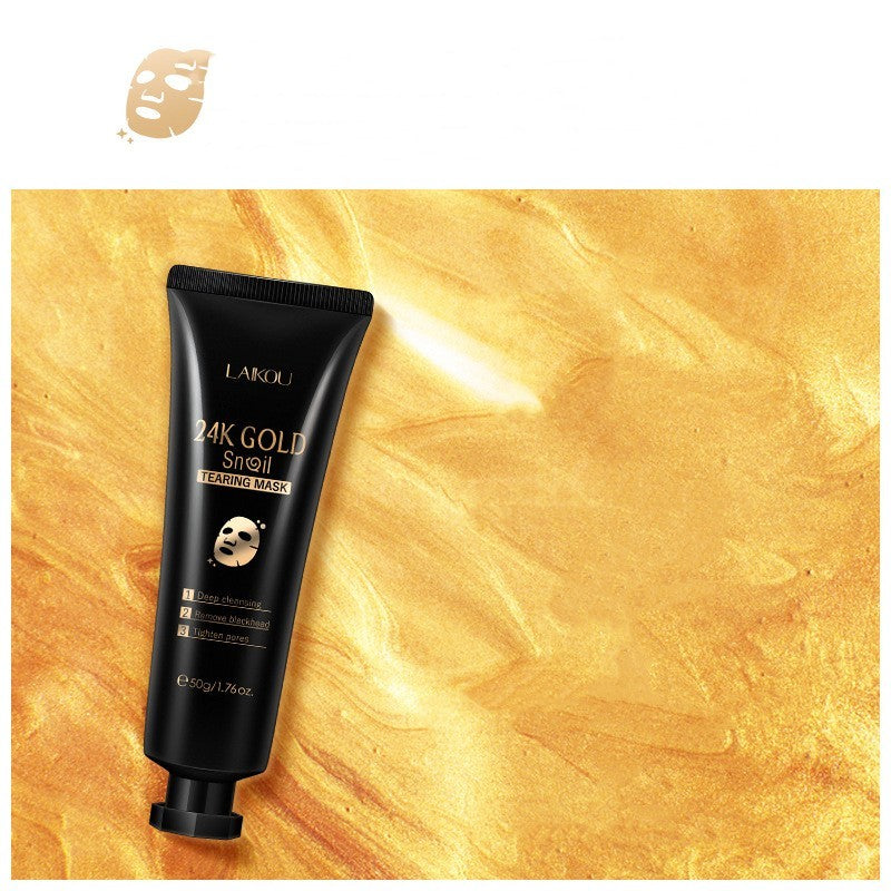 Foil Snail Tear-Off Mask Hydrating | Gold Peel Off Mask - Essential Loved