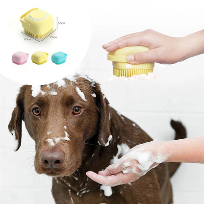 Silicone Bath Massage Gloves Brush Dog And Cat Grooming Supplies | Shampoo Massage Brush - Essential Loved