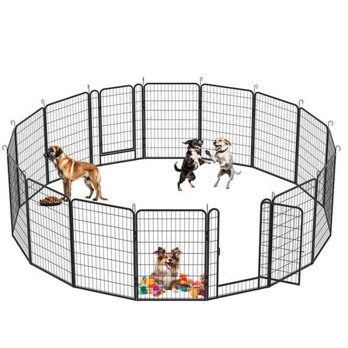 16-Piece Heavy-Duty Metal Pet Sports Dog Fence  - Essential Loved