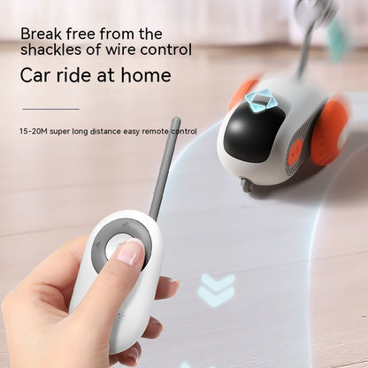 Remote Control Interactive Cat Car Toy USB Charging Chasing Automatic Self-moving Remote Smart Control | Cat Car Toy - Essential Loved