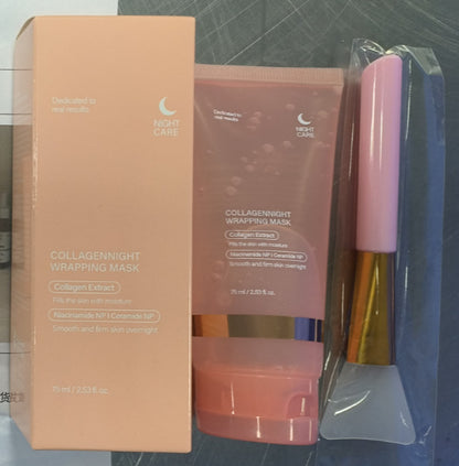 Face Night Mask - Natural Ingredients Firming Elasticity & Hydration  Anti-wrinkle For Skin Care | Collagen Night Wrapping Mask - Essential Loved