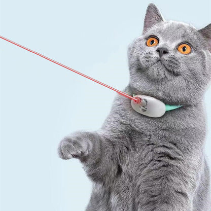 Automatic Cat Toy Smart Laser Teasing Cat Collar Electric USB Charging Kitten Amusing Toys Interactive Training Pet Items | Electric Collar For Cats - Essential Loved