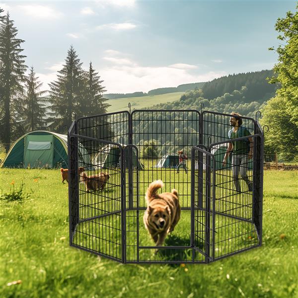 8-Piece Heavy-Duty Metal Game Fence - Essential Loved