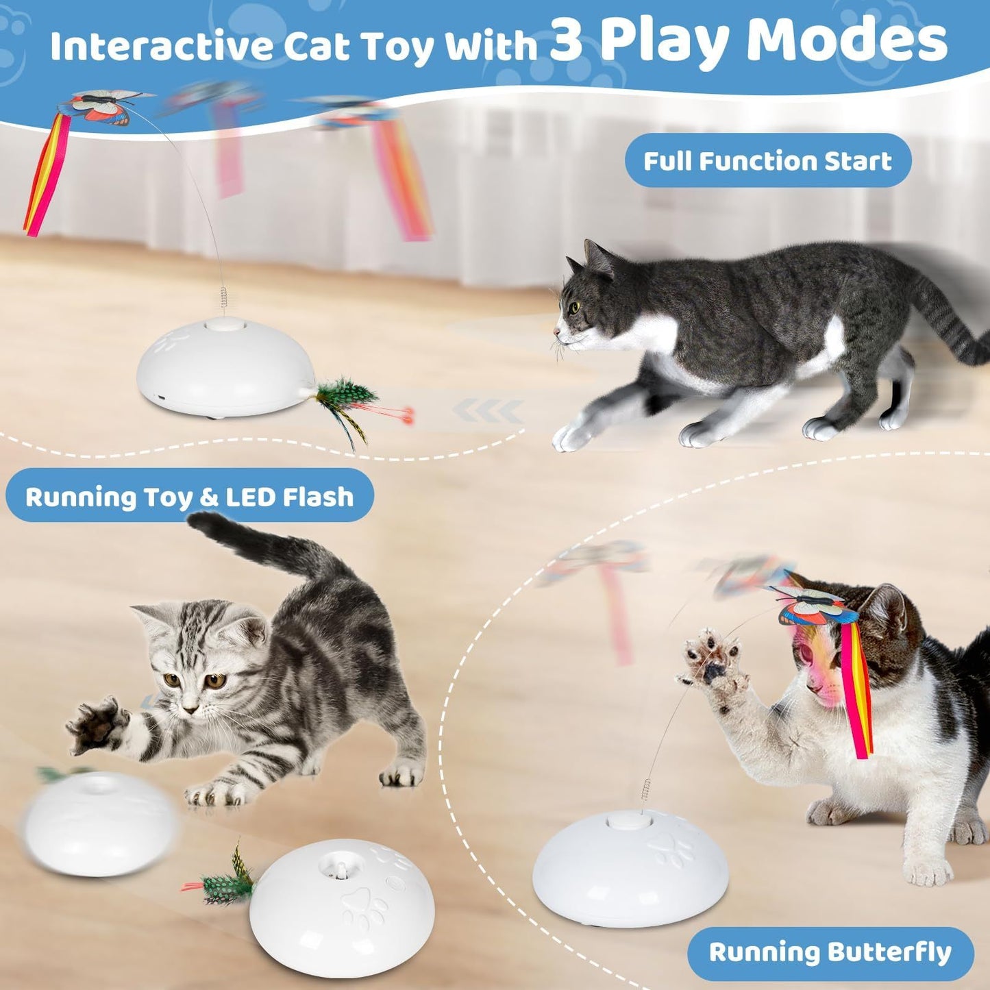 Automatic Cat Toys, Indoor Cat | Interactive Cat Toys - Essential Loved