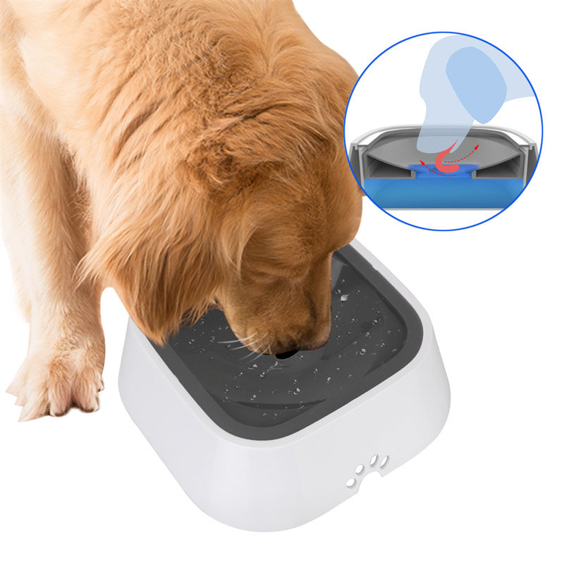 Feeder Dispenser Pet Fountain Abs&Pp Dog Supplies Anti-Overflow 1.5L Slow Water Feeder For Dogs - Essential Loved