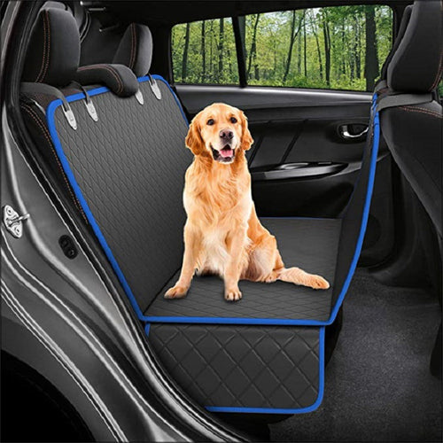 Safety Protector - Rear Back Seat Mat With Zipper And Pocket For Travel | Dog Car Seat Cover - Essential Loved
