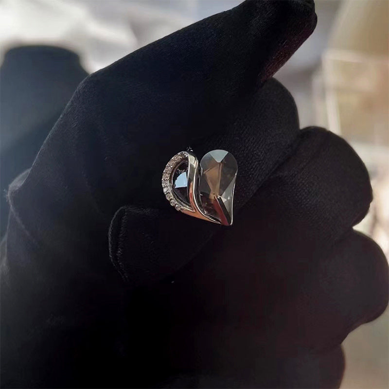 925 Geometric Necklace Jewelry Women's Clavicle Chain Valentine's Mothers Day Gift  | Silver Heart Pendant Necklace - Essential Loved