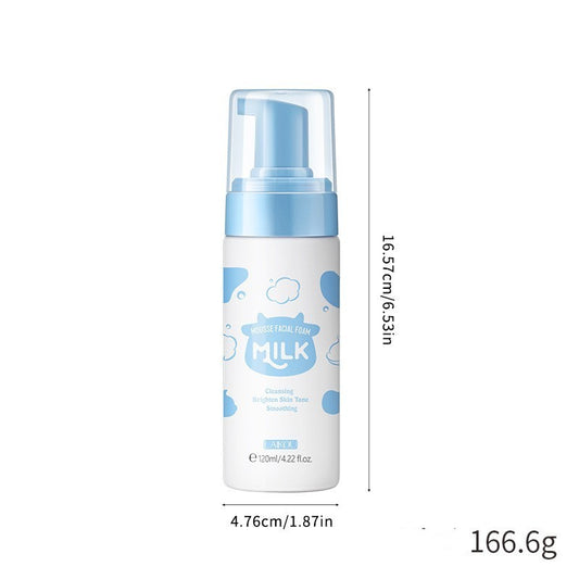 120ml pore cleaning skincare bottle with dimensions.