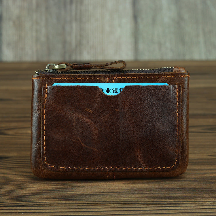 Retro Crazy Horse Leather Mens Leather Coin Purse - Essential Loved