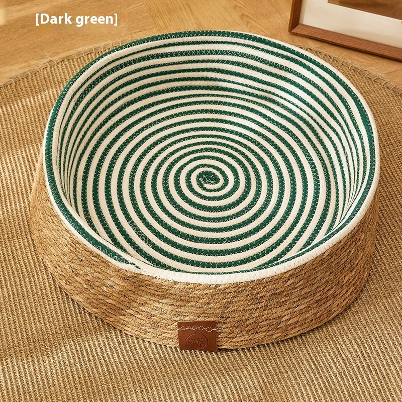 PE Rattan Cat Litter - Scratch Board Integrated Wear-resistant Cat Summer | Cat Basket Bed - Essential Loved