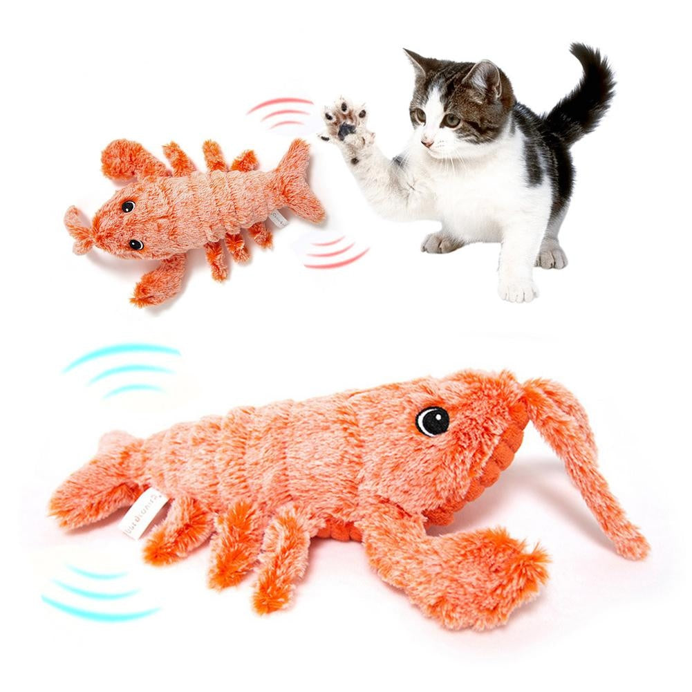Electric Jumping Shrimp USB Charging Simulation Lobster Funny Cat Toy | Jumping Shrimp - Essential Loved